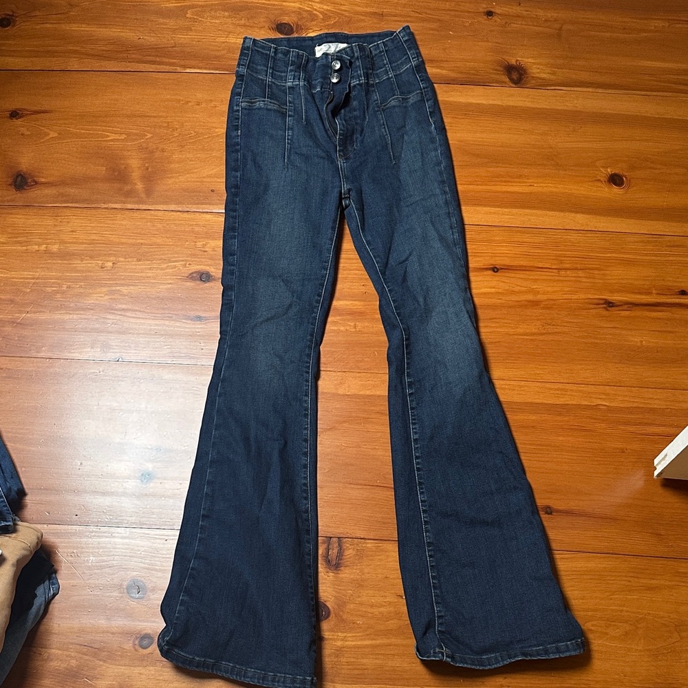 Free People Indigo Flare Jeans